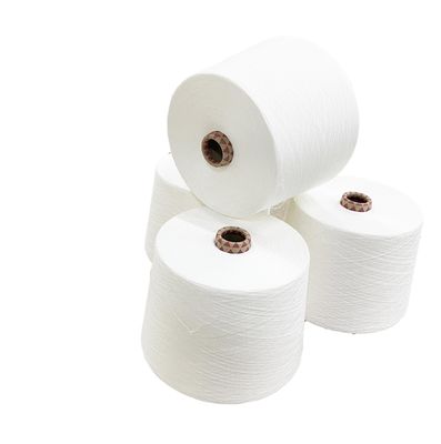 SIRO COMPACT SPUN Ne30/1 100% recyceltes Polyester Rohweißgarn zum Weben und Stricken