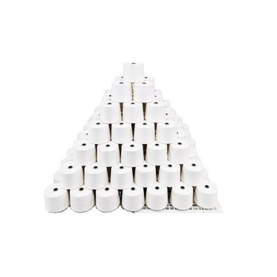 65% recyceltes Polyester 35% Bambus 30S 40D Siro Compact Core Spun Mischgarn