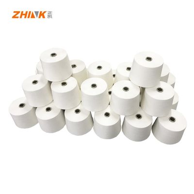 65% recyceltes Polyester 35% Bambus 30S 40D Siro Compact Core Spun Mischgarn
