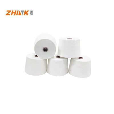 100% Kationischer Polyester NE30/2 TFO Spund Garne Rohmuster Festigkeit 25 Roh