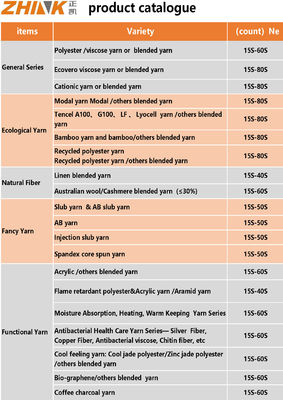 Ne 30/1 45% Kationische Polyester 35% Bambus 20% Wolle Kern Spundgarne für den Exporteur