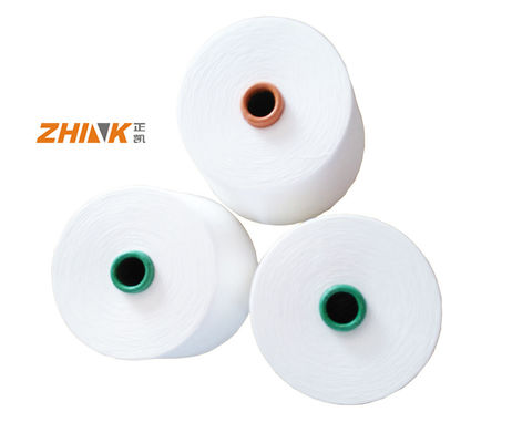 Spun Garne 100% Polyester 16 40D Spandex Kern In kundenspezifischen Techniken Rohweiß
