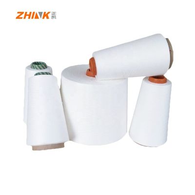 GRS MVS Garne 100% recyceltes Polyester Ne32S Vortex Spinngarn Rohweiß