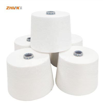 Nachhaltiges Polyester / Viskose 80/20 Ne 40/1 Ringspundgarn für Weberei / Strickerei