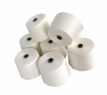 Standardfestigkeit 65% kationisch farbfähiges Polyester 35% Bambus 25 70D Kernspundgarn