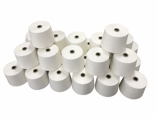 100% Modal 0,9D Ring Siro Compact Spun Garne Spandex Rohweiß für Strick- und Weberei