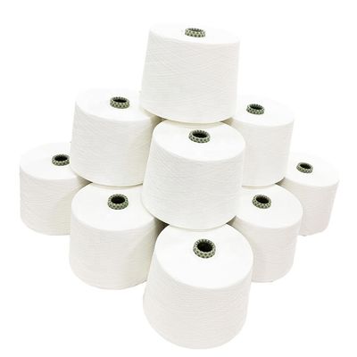 Polyestermischgarne 69% recycelte Mittelfasern 23% Viskose 8% Kationische 30 40D-Kern-Spun