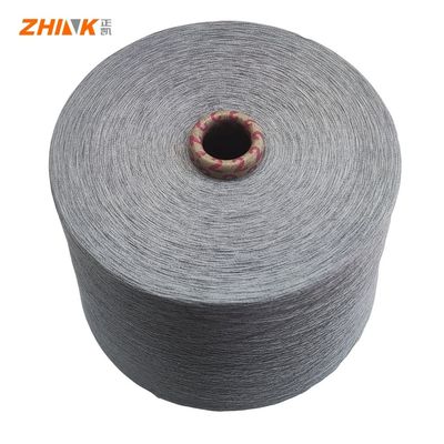 100% Polyester NE32/1 Ring Spun Garne zum Weben / Stricken Hanf Grau Weich und glatt