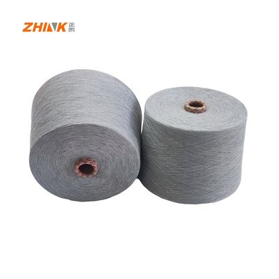 100% Polyester NE32/1 Ring Spun Garne zum Weben / Stricken Hanf Grau Weich und glatt