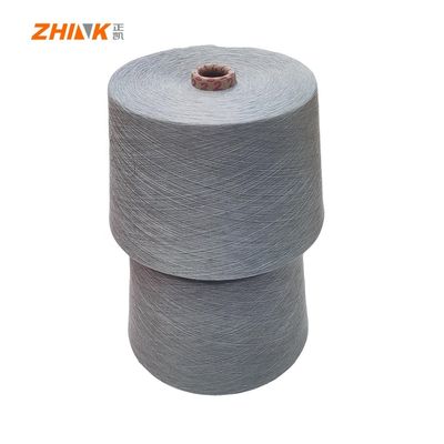 100% Polyester NE32/1 Ring Spun Garne zum Weben / Stricken Hanf Grau Weich und glatt