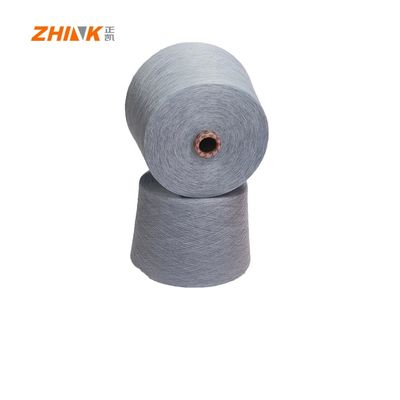 100% Polyester NE32/1 Ring Spun Garne zum Weben / Stricken Hanf Grau Weich und glatt
