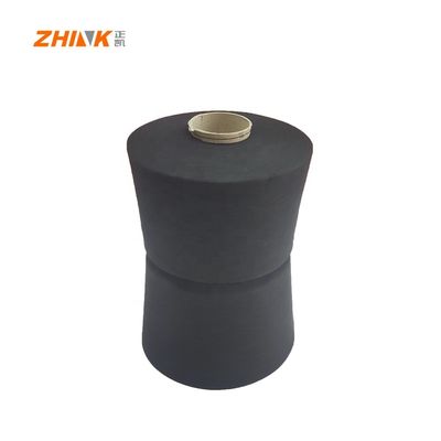 19 Festigkeit Polyester NE40/1 Ring Spund Garne zum Weben / Stricken in spezieller Schwarzfarbe