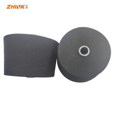 Antibakterielle Schwarze Spezialgarne aus 100% Polyester NE26/1 Ring-Spun-Garn für Gewebe und Strickwaren